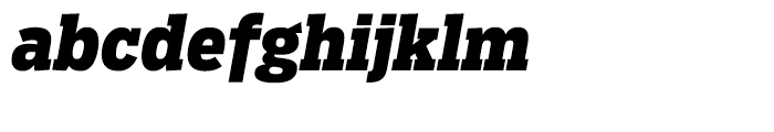 Salvo Serif Condensed Black Italic Font LOWERCASE