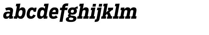 Salvo Serif Condensed Bold Italic Font LOWERCASE
