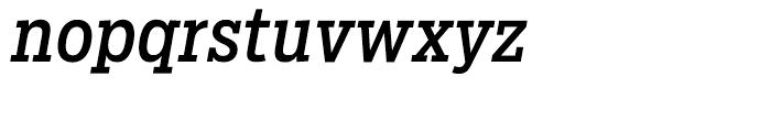 Salvo Serif Condensed Regular Italic Font LOWERCASE