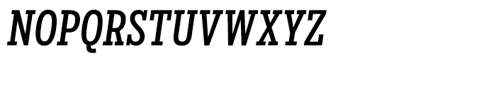 Salvo Serif Extra Condensed Regular Italic Font UPPERCASE