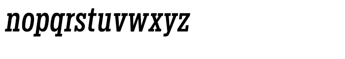 Salvo Serif Extra Condensed Regular Italic Font LOWERCASE