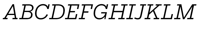 Salvo Serif Light Italic Font UPPERCASE