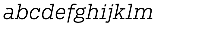 Salvo Serif Light Italic Font LOWERCASE