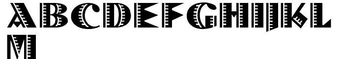 Salzmann Deco NF Deco Font LOWERCASE