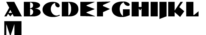 Salzmann Deco NF Regular Font UPPERCASE