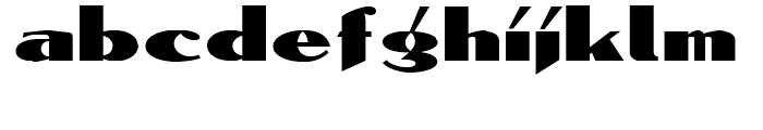 Salzmann Deco NF Regular Font LOWERCASE