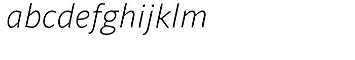 Sana Sans Book Italic Font LOWERCASE