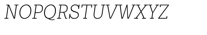 Sanchez Condensed ExtraLight Italic Font UPPERCASE