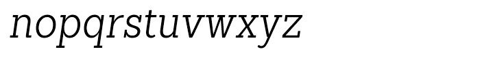 Sanchez Condensed Light Italic Font LOWERCASE