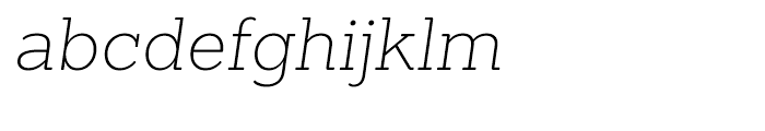 Sanchez ExtraLight Italic Font LOWERCASE