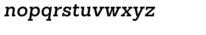 Sanchez Slab Semibold Italic Font LOWERCASE