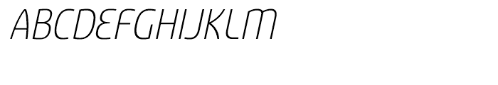 Sancoale Narrow Light Italic Font UPPERCASE