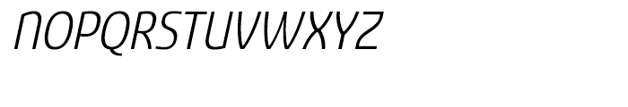 Sancoale Narrow Regular Italic Font UPPERCASE