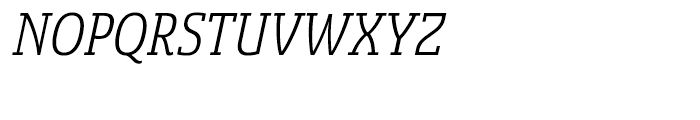Sancoale Slab Cond Regular Italic Font UPPERCASE