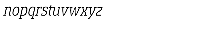 Sancoale Slab Cond Regular Italic Font LOWERCASE