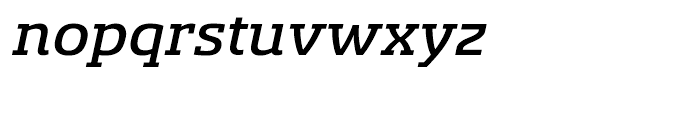 Sancoale Slab Ext Medium Italic Font LOWERCASE