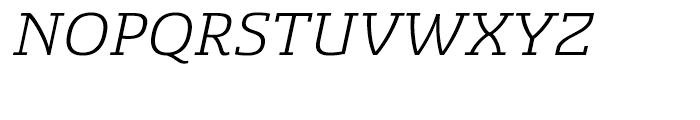 Sancoale Slab Ext Regular Italic Font UPPERCASE