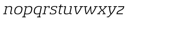 Sancoale Slab Ext Regular Italic Font LOWERCASE