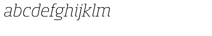 Sancoale Slab Norm Light Italic Font LOWERCASE