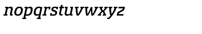 Sancoale Slab Norm Medium Italic Font LOWERCASE