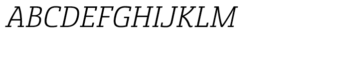 Sancoale Slab Norm Regular Italic Font UPPERCASE