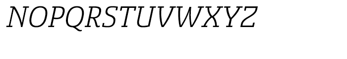 Sancoale Slab Norm Regular Italic Font UPPERCASE