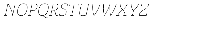 Sancoale Slab Norm Thin Italic Font UPPERCASE
