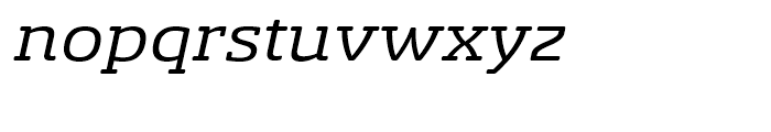 Sancoale Slab Soft Extended Regular Italic Font LOWERCASE