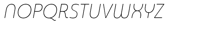 Sangli Cond Thin Italic Font UPPERCASE