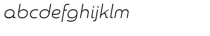 Sangli Ext Light Italic Font LOWERCASE
