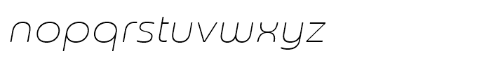 Sangli Ext Thin Italic Font LOWERCASE