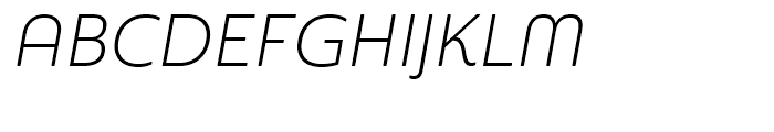 Sangli Norm Light Italic Font UPPERCASE