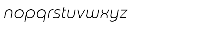 Sangli Norm Light Italic Font LOWERCASE