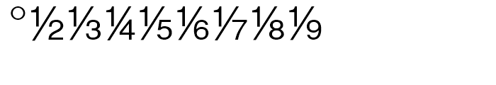 Sans Fractions Diagonal Plain Font OTHER CHARS