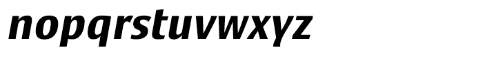Satero Sans Bold Italic Font LOWERCASE