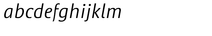 Satero Sans Light Italic Font LOWERCASE