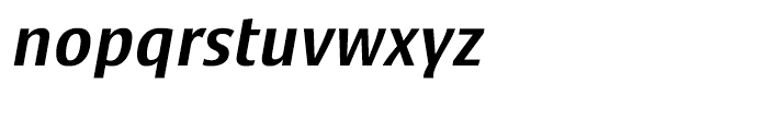 Satero Sans Medium Italic Font LOWERCASE