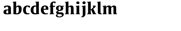 Satero Serif Bold Font LOWERCASE