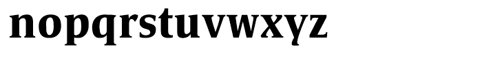 Satero Serif Bold Font LOWERCASE