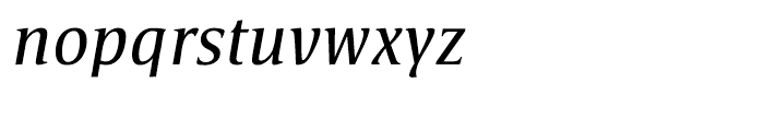 Satero Serif Italic Font LOWERCASE