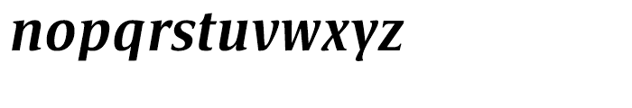 Satero Serif Medium Italic Font LOWERCASE