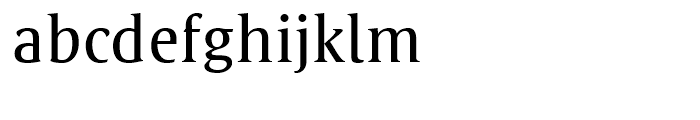 Satero Serif Regular Font LOWERCASE