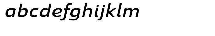 Savigny Medium Extended Italic Font LOWERCASE