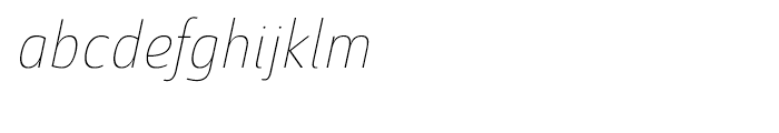 Savigny Thin Condensed Italic Font LOWERCASE