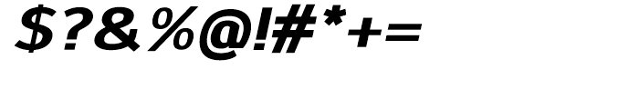 Savile ExtraBold Italic Font OTHER CHARS