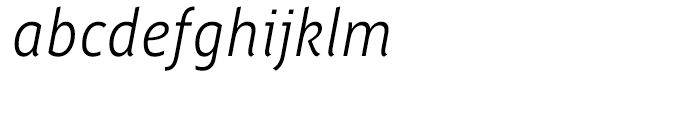 Saya FY Light Italic Font LOWERCASE