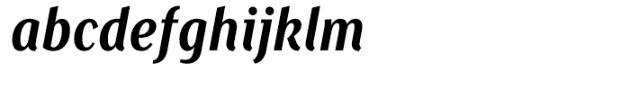 Saya SemiSans FY Bold Italic Font LOWERCASE