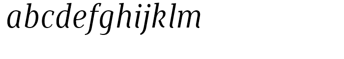Saya Serif FY Italic Font LOWERCASE