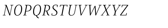Saya Serif FY Light Italic Font UPPERCASE