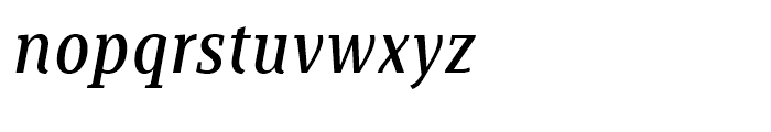 Saya Serif FY Medium Italic Font LOWERCASE